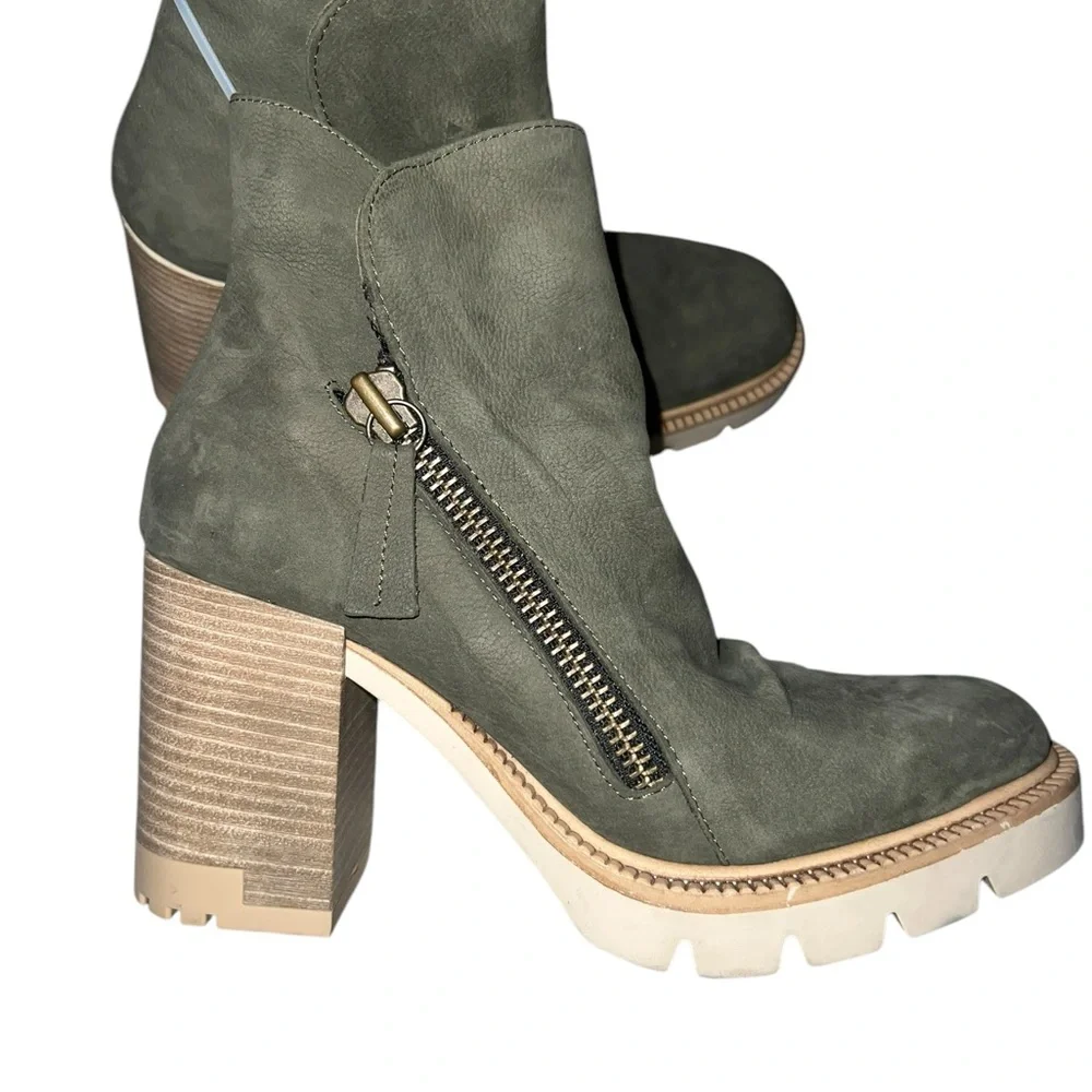 ✅Bueno - Elliot Booties in Army Green size 39 - Picture 4 of 10